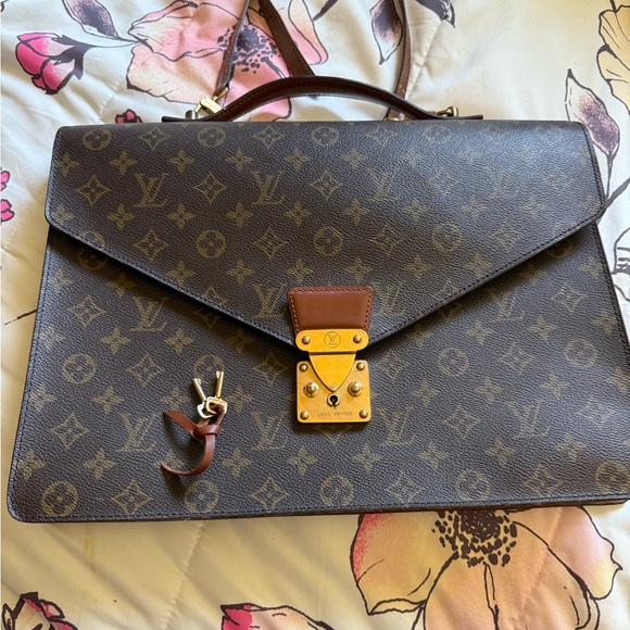 Louis Vuitton Brown Monogram Briefcase - Picture 1 of 16